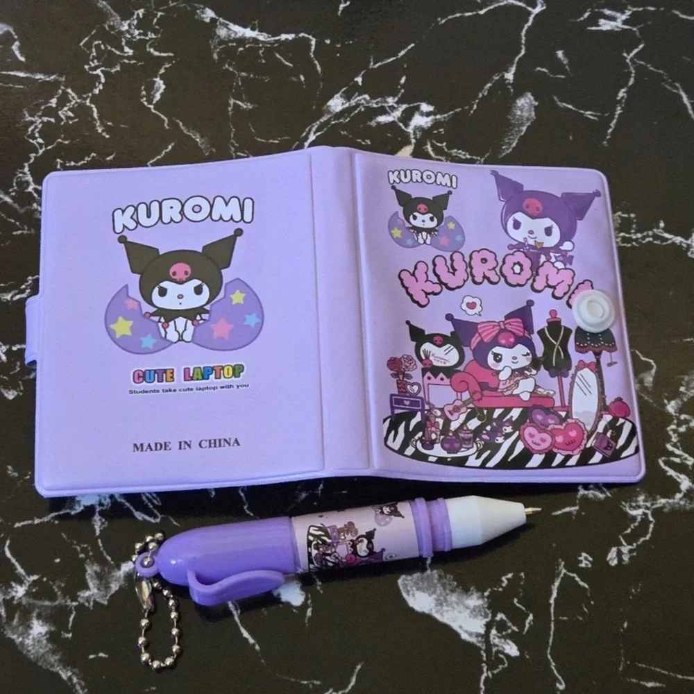 Cute Sanrio Character Notebook and Pen - 1 set of your choice